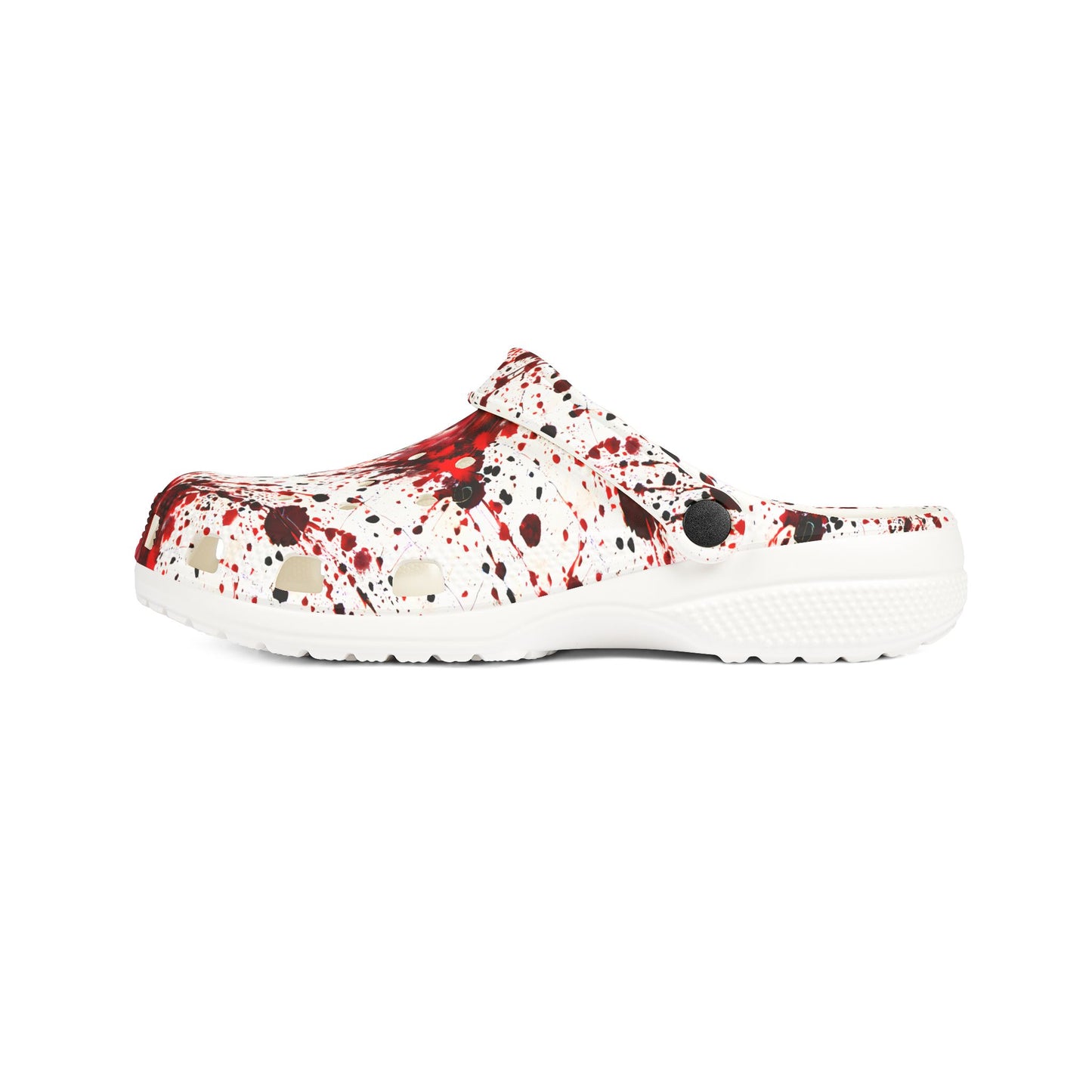BLOOD SPLATTER - Crime Evidence - EVA Foam Rubber Shoes
