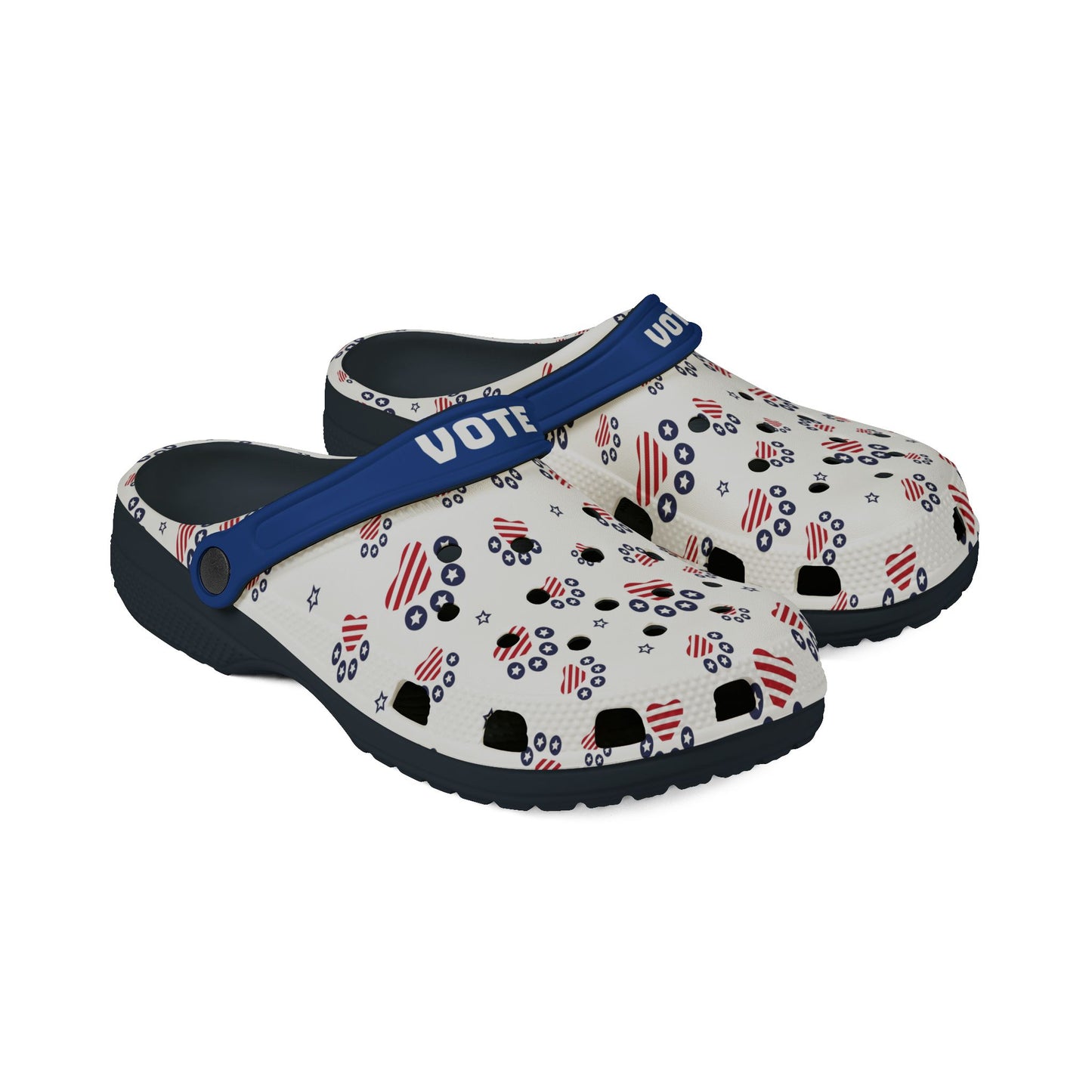 DOG LOVER - Patriotic - Get out the Vote - EVA Foam Rubber Shoes
