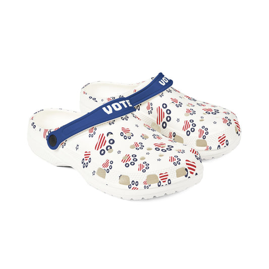 DOG LOVER - Patriotic - Get out the Vote - EVA Foam Rubber Shoes