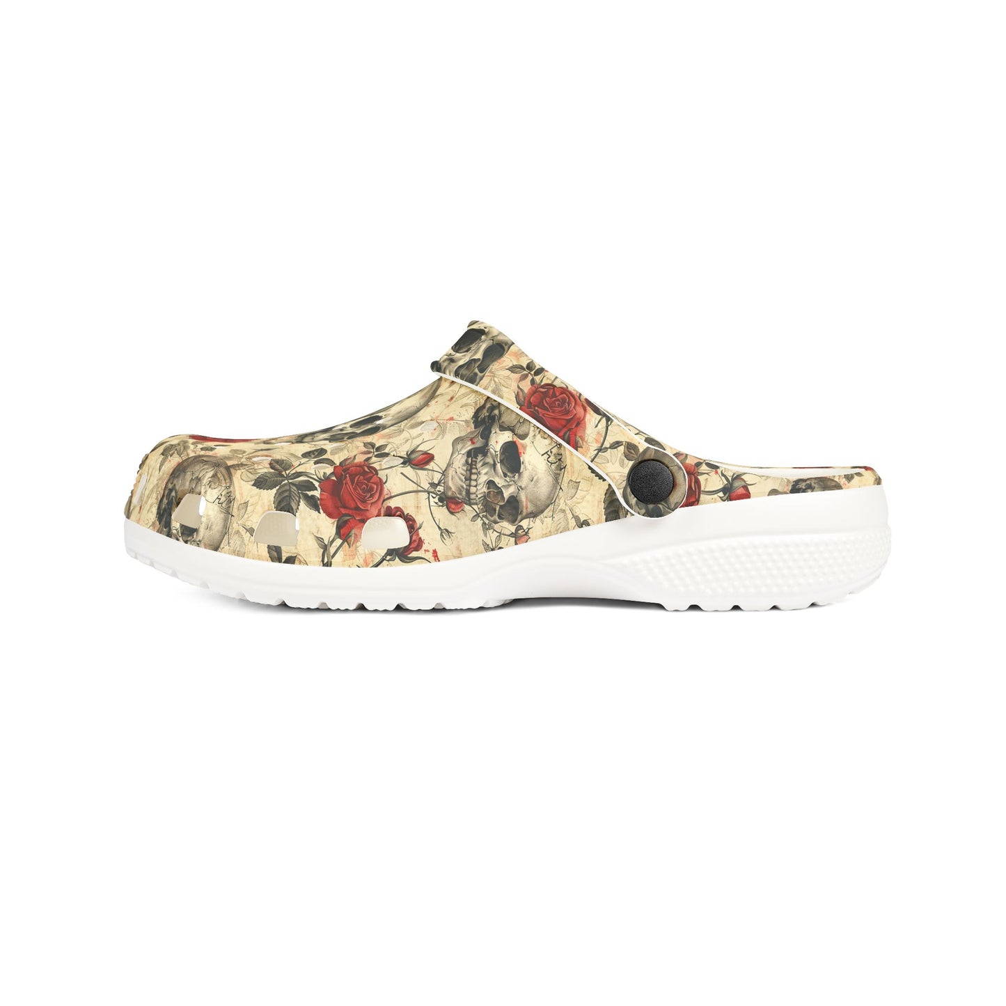 GOTHIC - Skulls & Roses  - EVA Foam Rubber Shoes