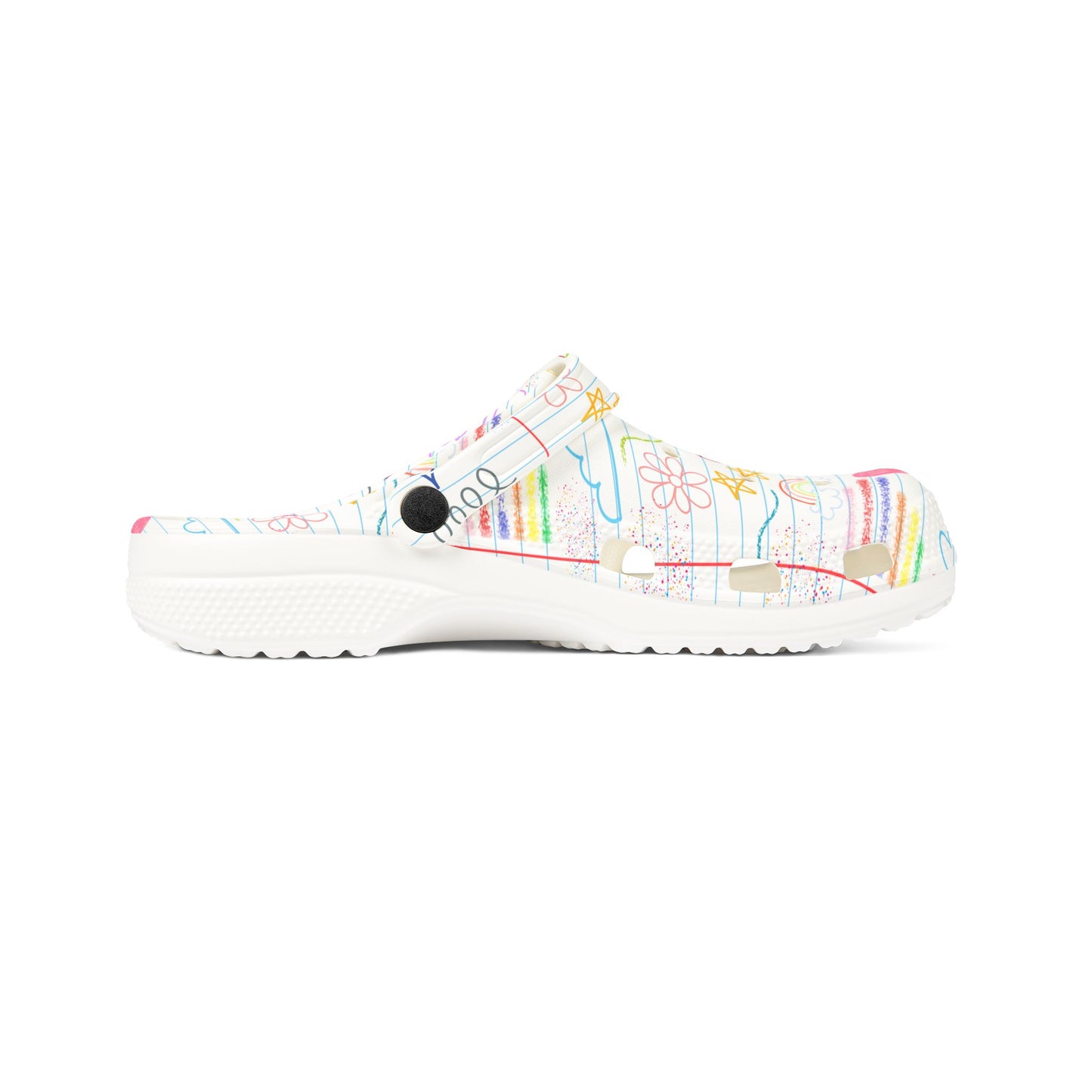 SCHOOL - NOTEBOOK Paper Doodles -  EVA Foam Rubber Shoes