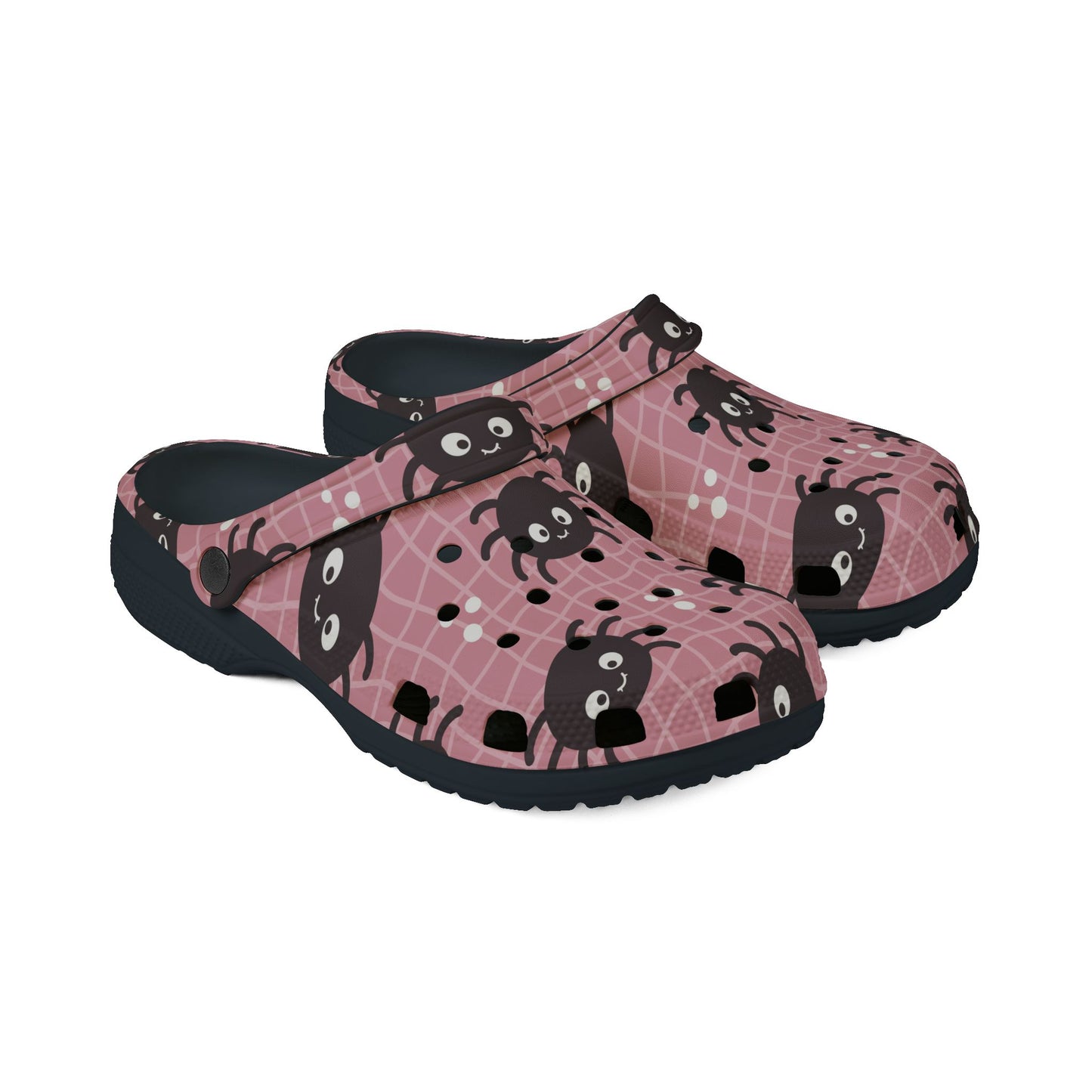 HALLOWEEN - Pink Spiders - EVA Foam Rubber Shoes