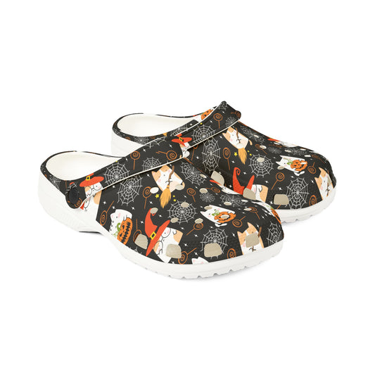 HALLOWEEN - Cats and Spider Webs - EVA Foam Rubber Shoes
