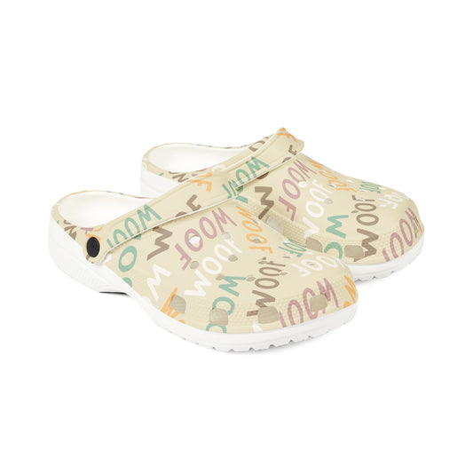 DOG LOVER - WOOF  - Foam Rubber Shoes