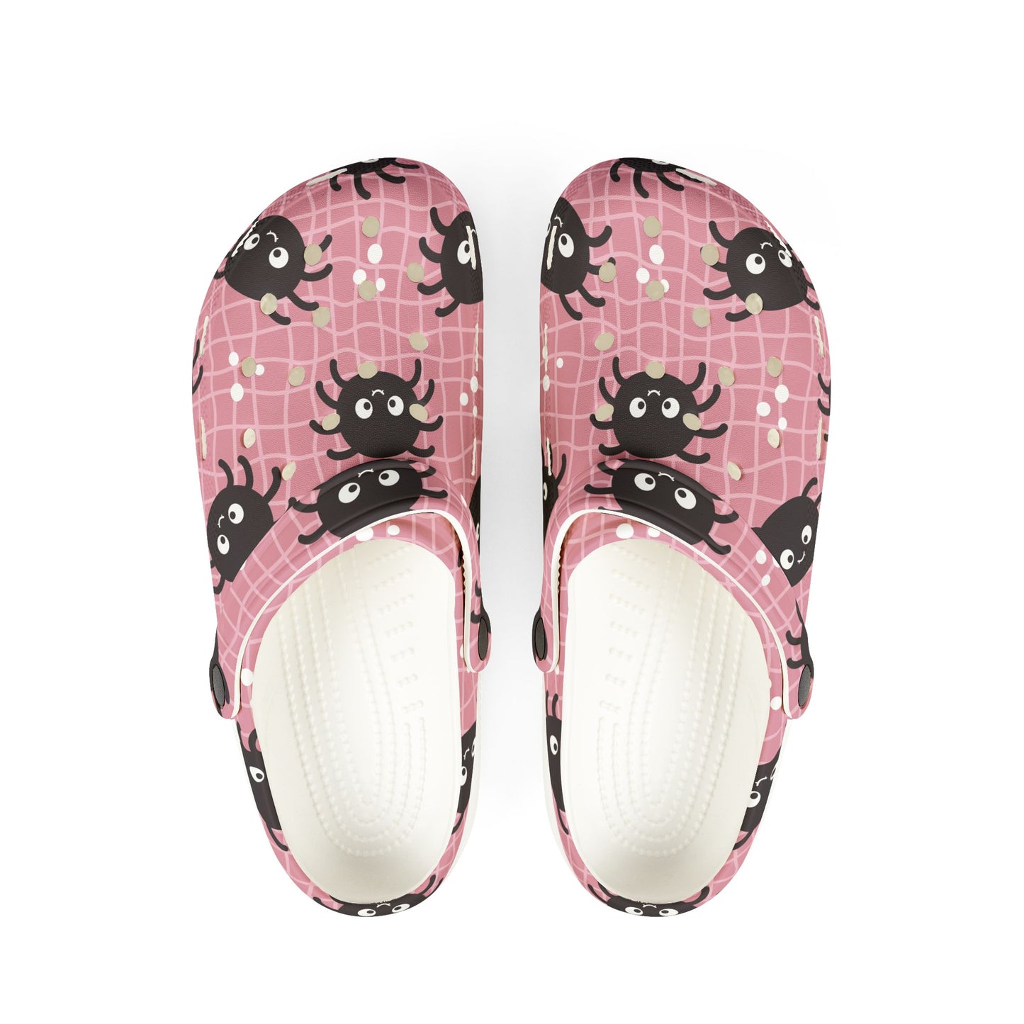 HALLOWEEN - Pink Spiders - EVA Foam Rubber Shoes