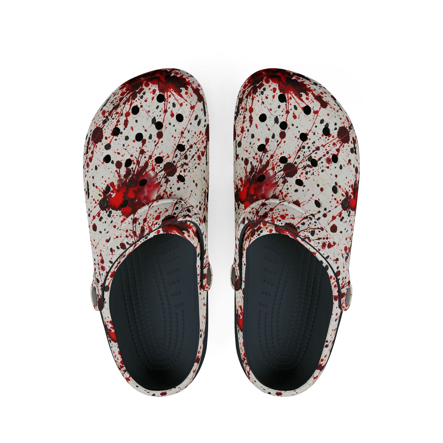BLOOD SPLATTER - Crime Evidence - EVA Foam Rubber Shoes