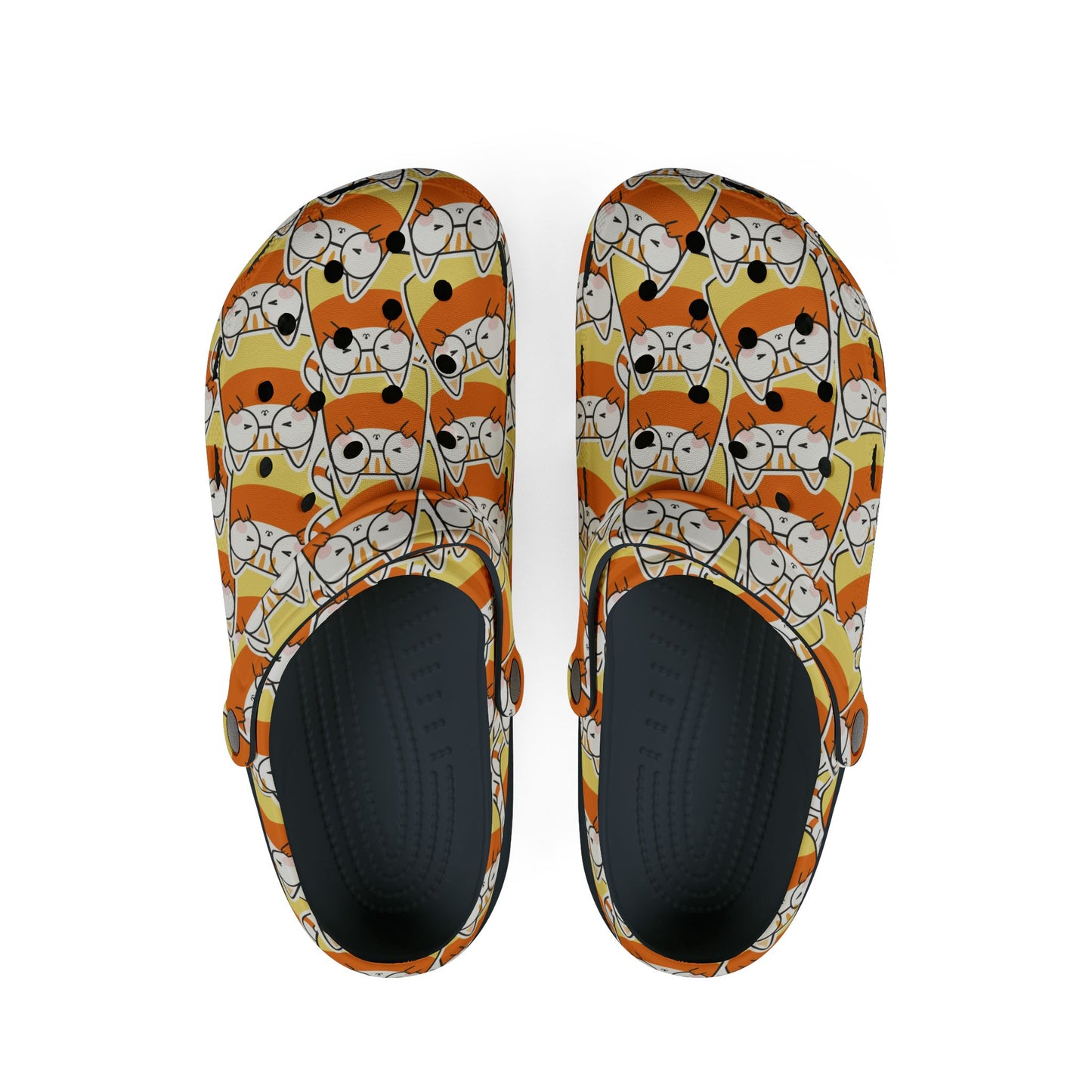 HALLOWEEN - CATS - Candy Corn - EVA Foam Rubber Shoes