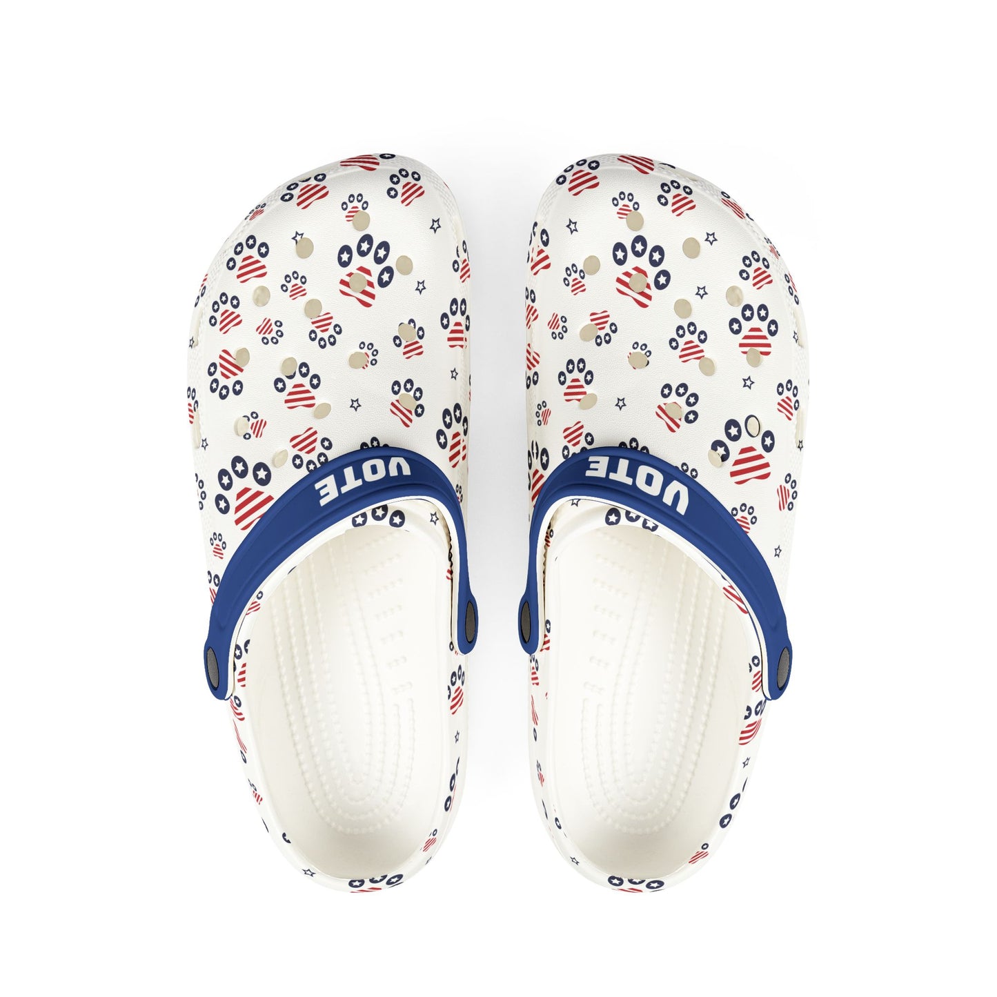 DOG LOVER - Patriotic - Get out the Vote - EVA Foam Rubber Shoes