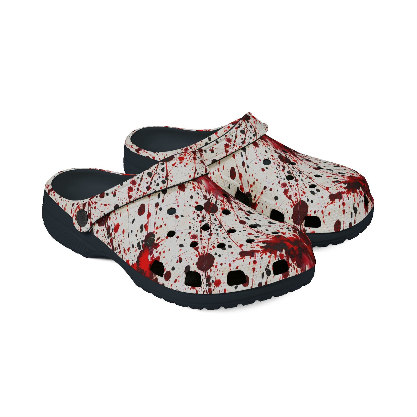 BLOOD SPLATTER - Crime Evidence - EVA Foam Rubber Shoes