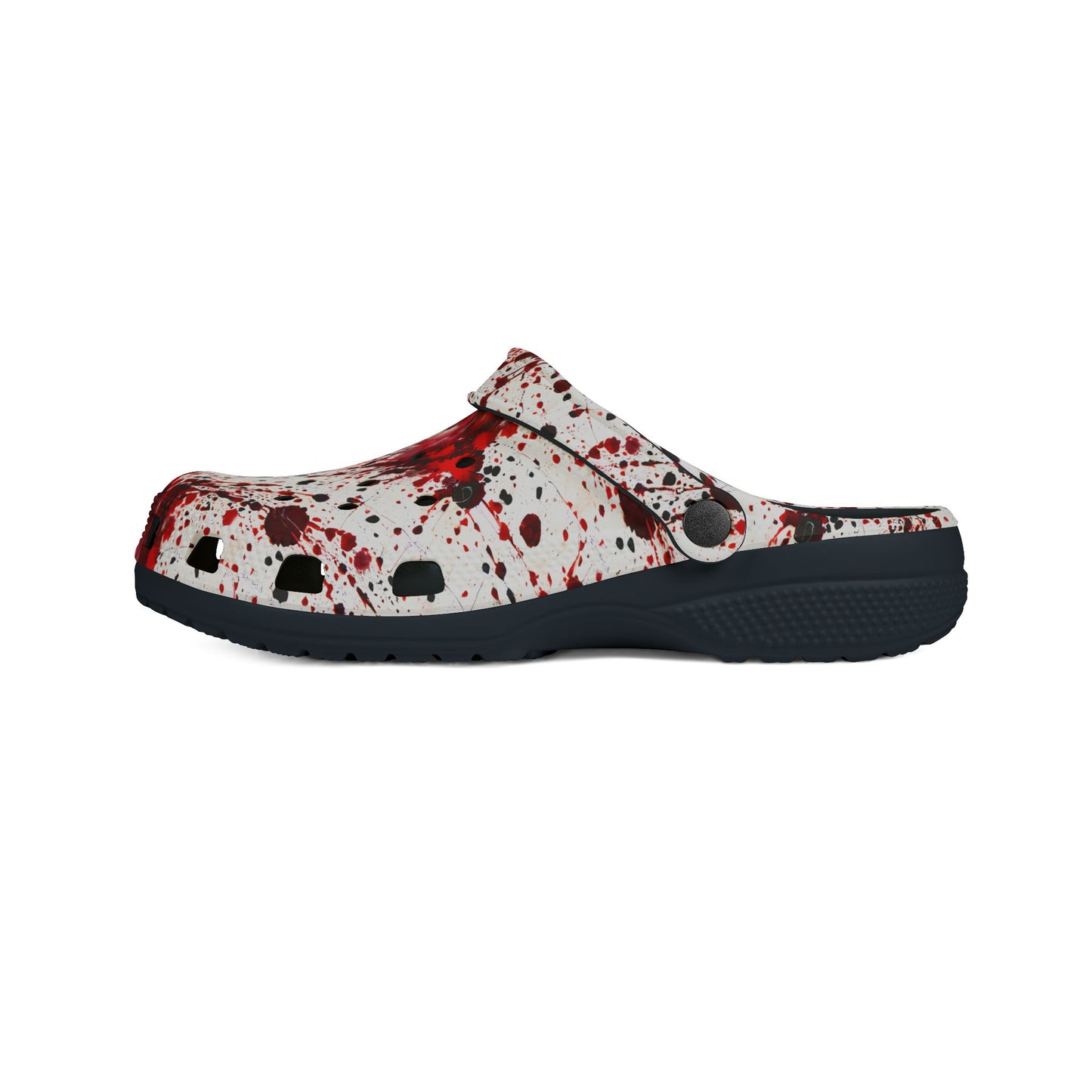 BLOOD SPLATTER - Crime Evidence - EVA Foam Rubber Shoes